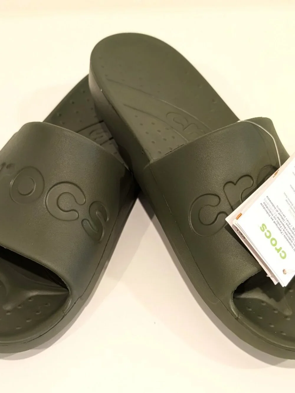 Crocs Classic Slide Army Green Size 9 (Men) Slip On Sandals NWT